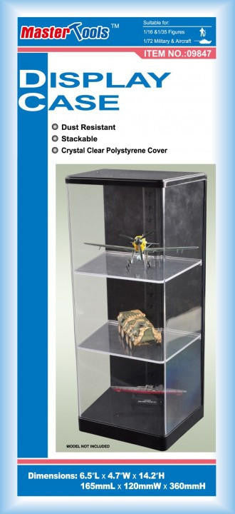 Trumpeter Display Case - Three Tier 6.4" x 4.7" x 14.1" 9847